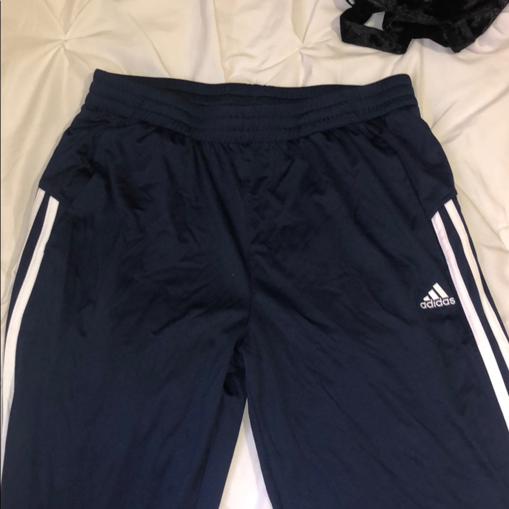 ADIDAS NAVY TRACK PANTS